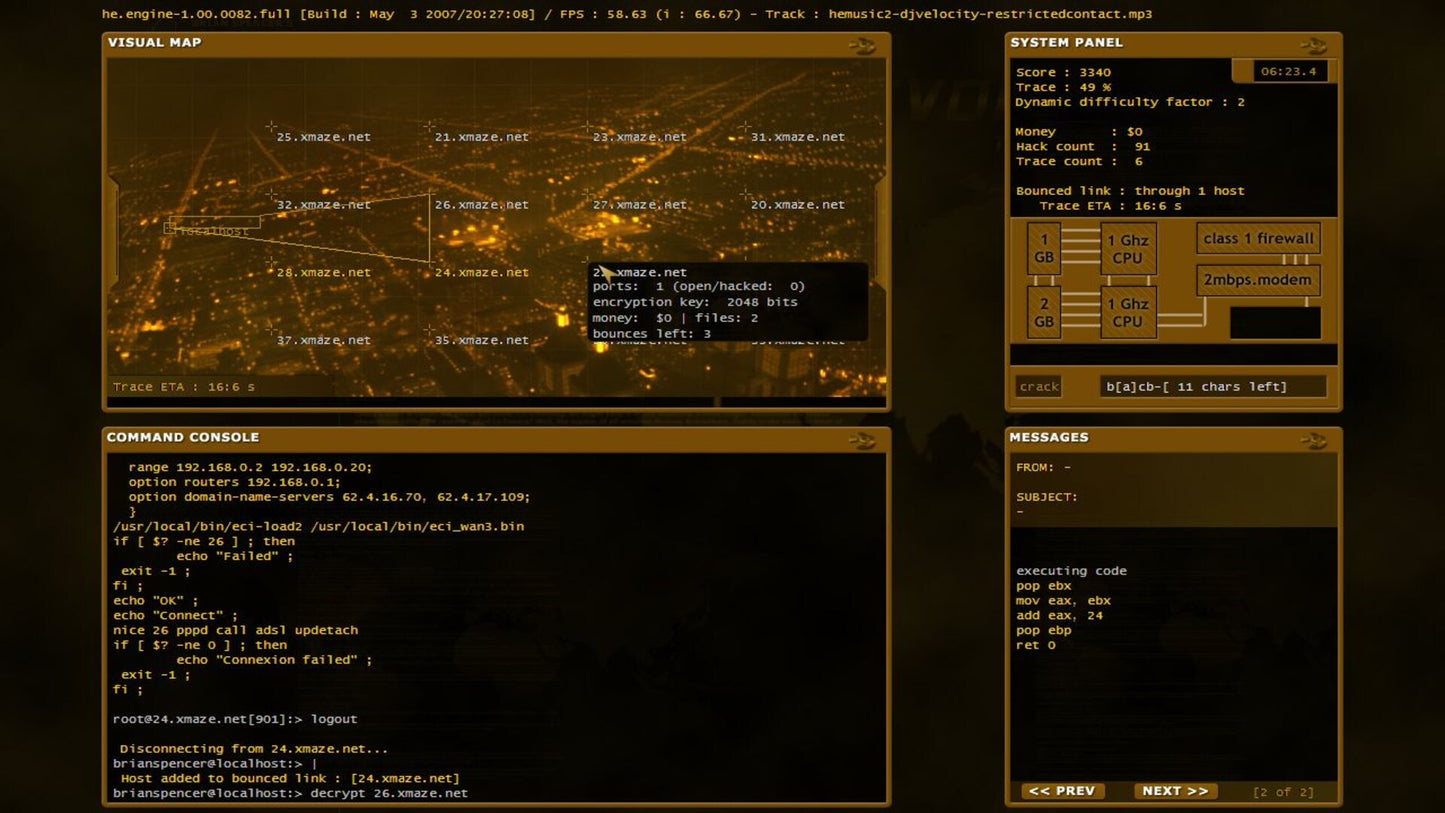 Hacker Evolution Steam Key GLOBAL   - exosyphen studios [Email/Instant Delivery]