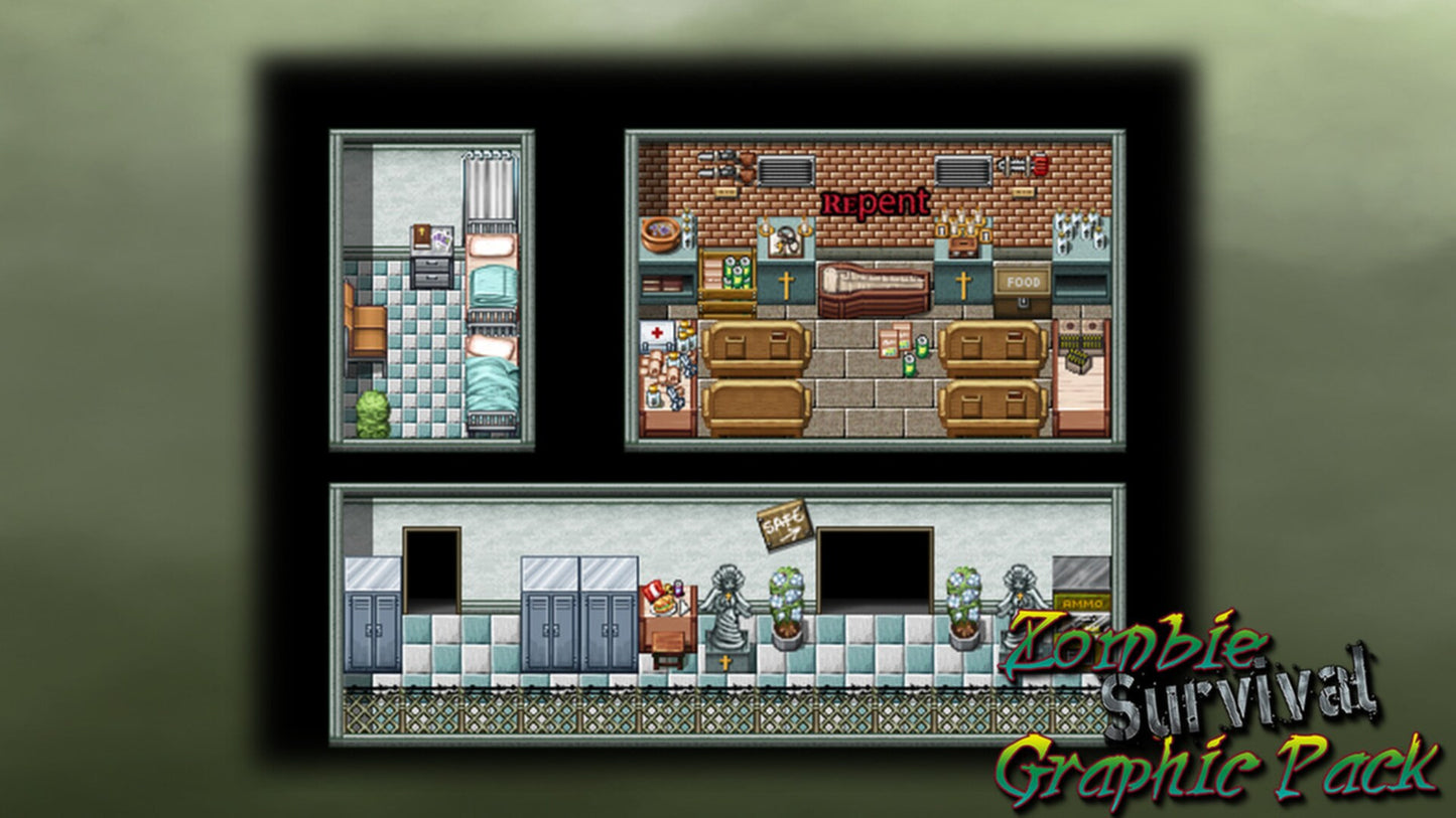 RPG Maker: Zombie Survival Graphic Pack Steam Key GLOBAL   - Degica [Email/Instant Delivery]