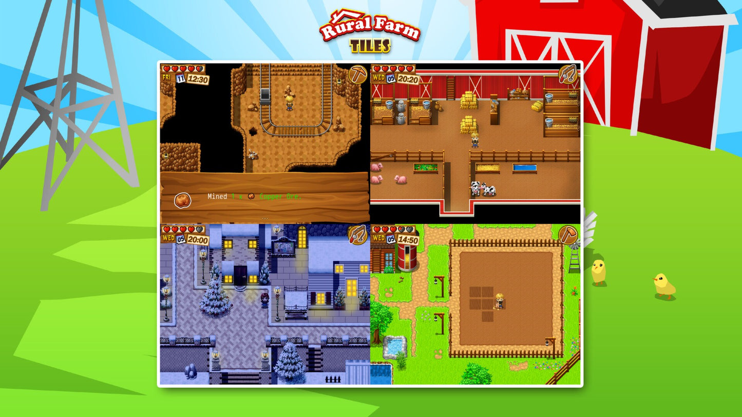 RPG Maker: Rural Farm Tiles Resource Pack Steam Key GLOBAL   - Degica [Email/Instant Delivery]