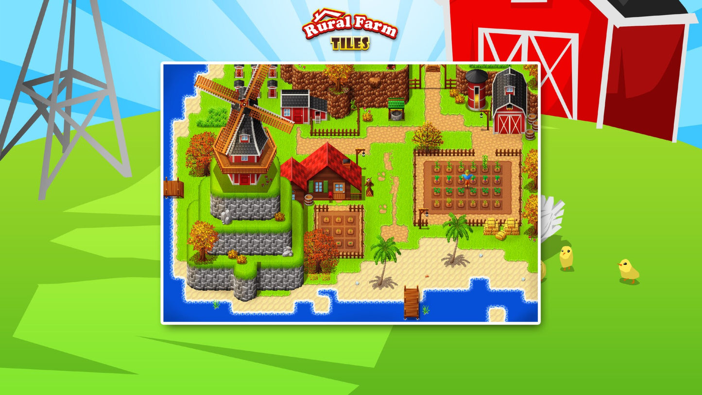 RPG Maker: Rural Farm Tiles Resource Pack Steam Key GLOBAL   - Degica [Email/Instant Delivery]