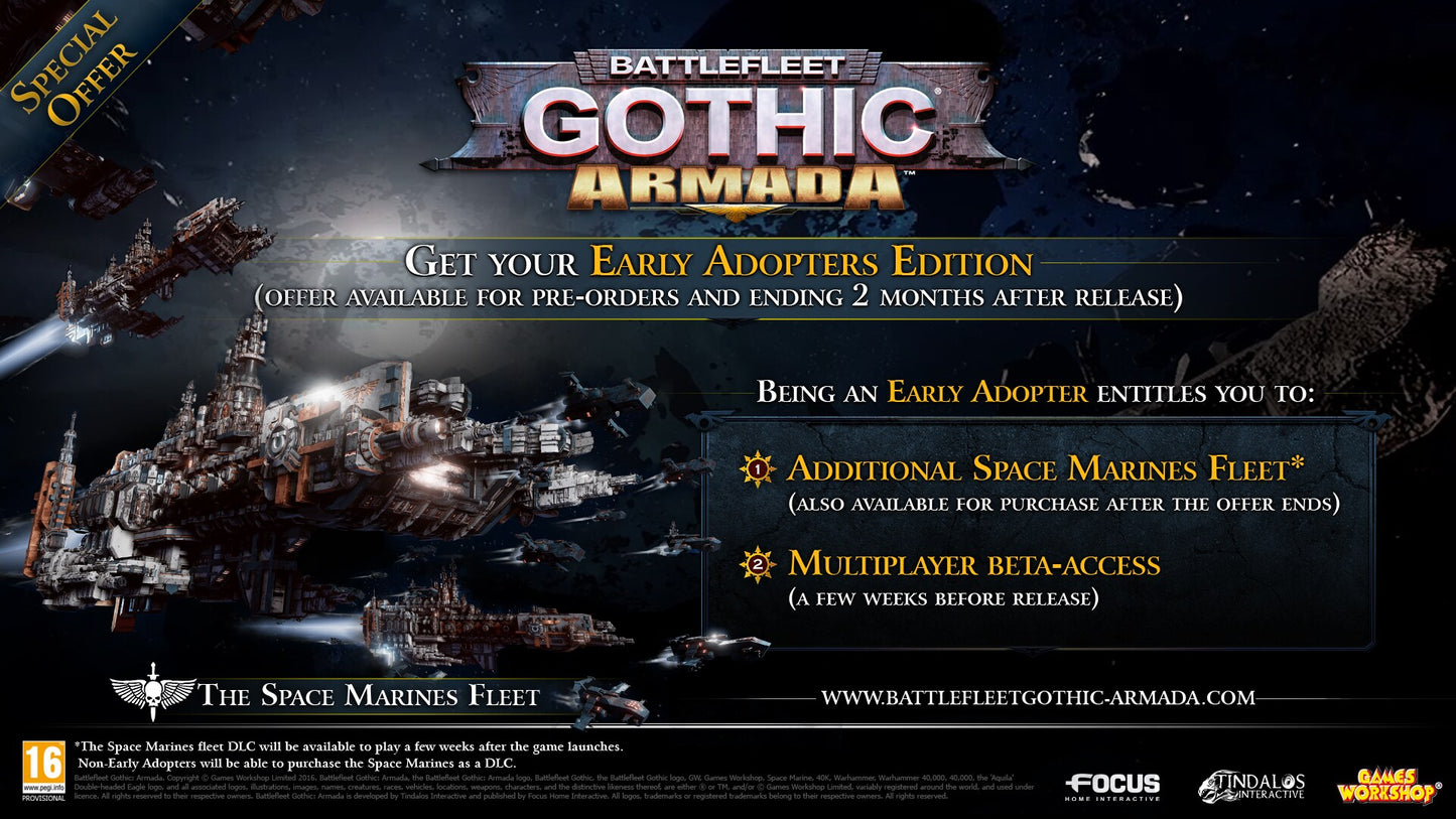 Battlefleet Gothic: Armada (PC) - Steam Key - GLOBAL   - Focus Home Interactive [Email/Instant Delivery]