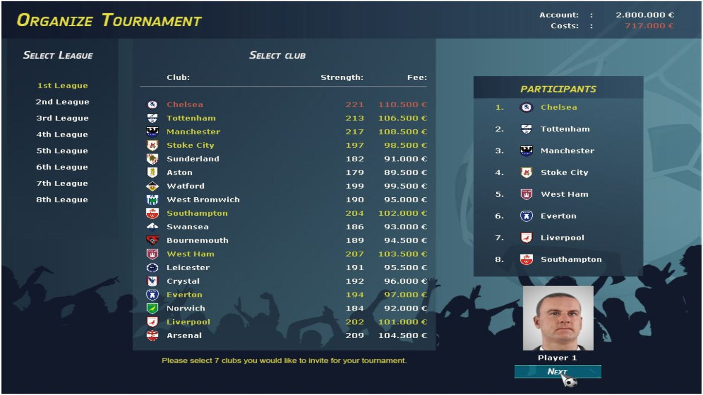 Club Manager 2017 Steam Key GLOBAL   - 2tainment GmbH [Email/Instant Delivery]