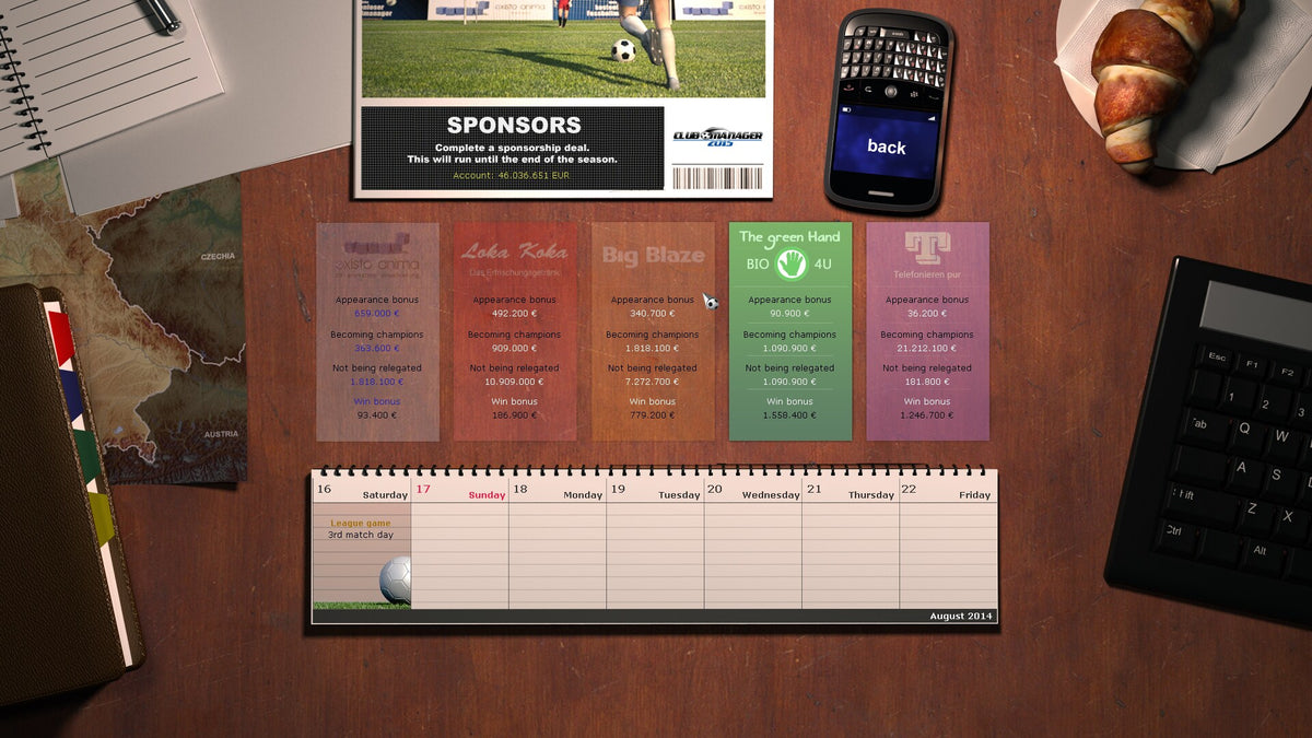 Club Manager 2015 Steam Key GLOBAL   - 2tainment [Email/Instant Delivery]