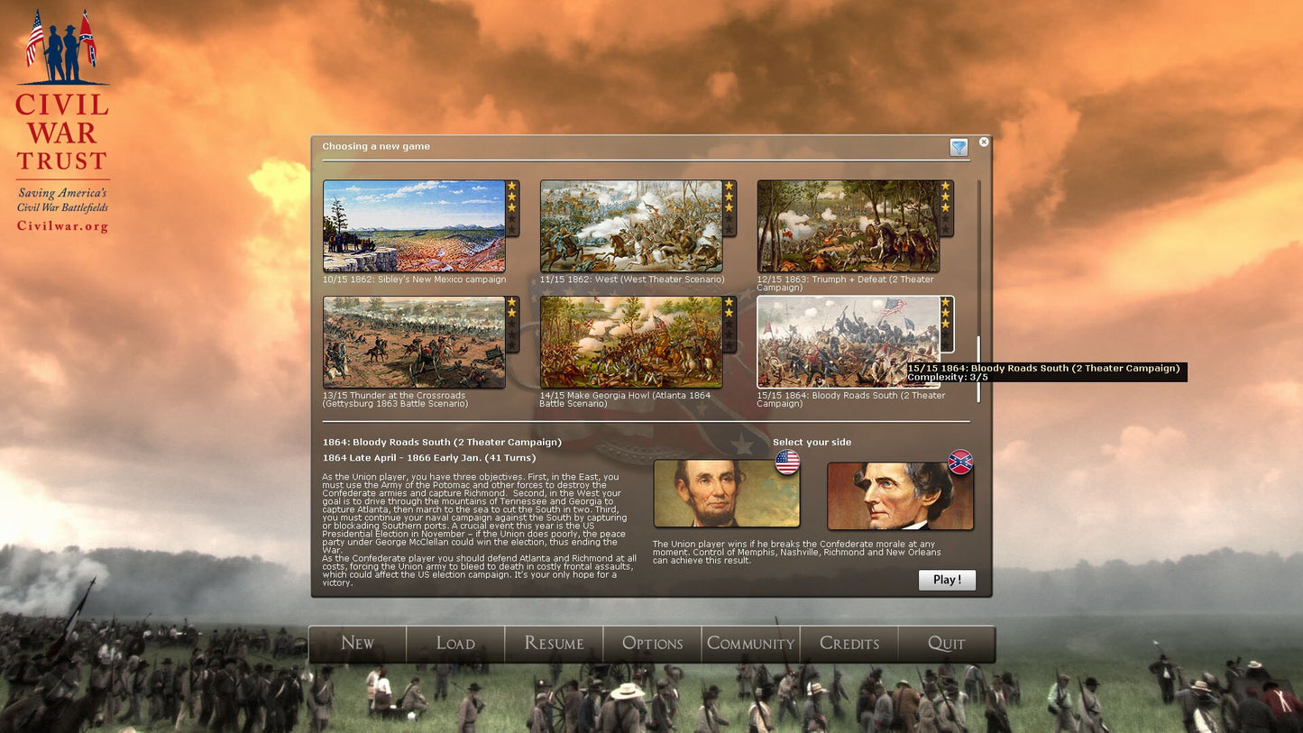 Civil War II: The Bloody Road South Steam Key GLOBAL   - Slitherine Ltd. [Email/Instant Delivery]