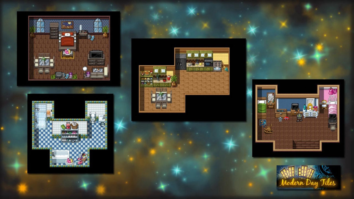RPG Maker: Modern Day Tiles Resource Pack Steam Key GLOBAL   - Degica [Email/Instant Delivery]