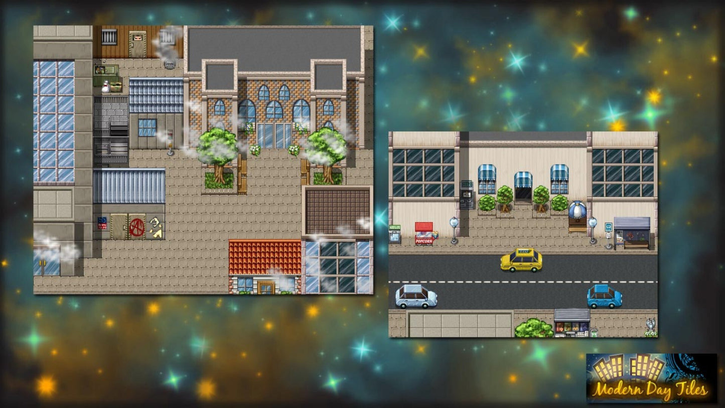 RPG Maker: Modern Day Tiles Resource Pack Steam Key GLOBAL   - Degica [Email/Instant Delivery]