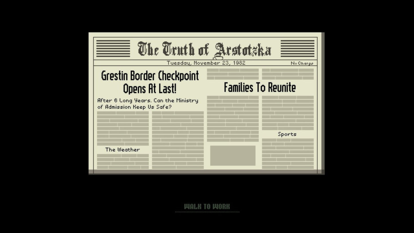 Papers, Please Steam Key GLOBAL   - 3909 [Email/Instant Delivery]