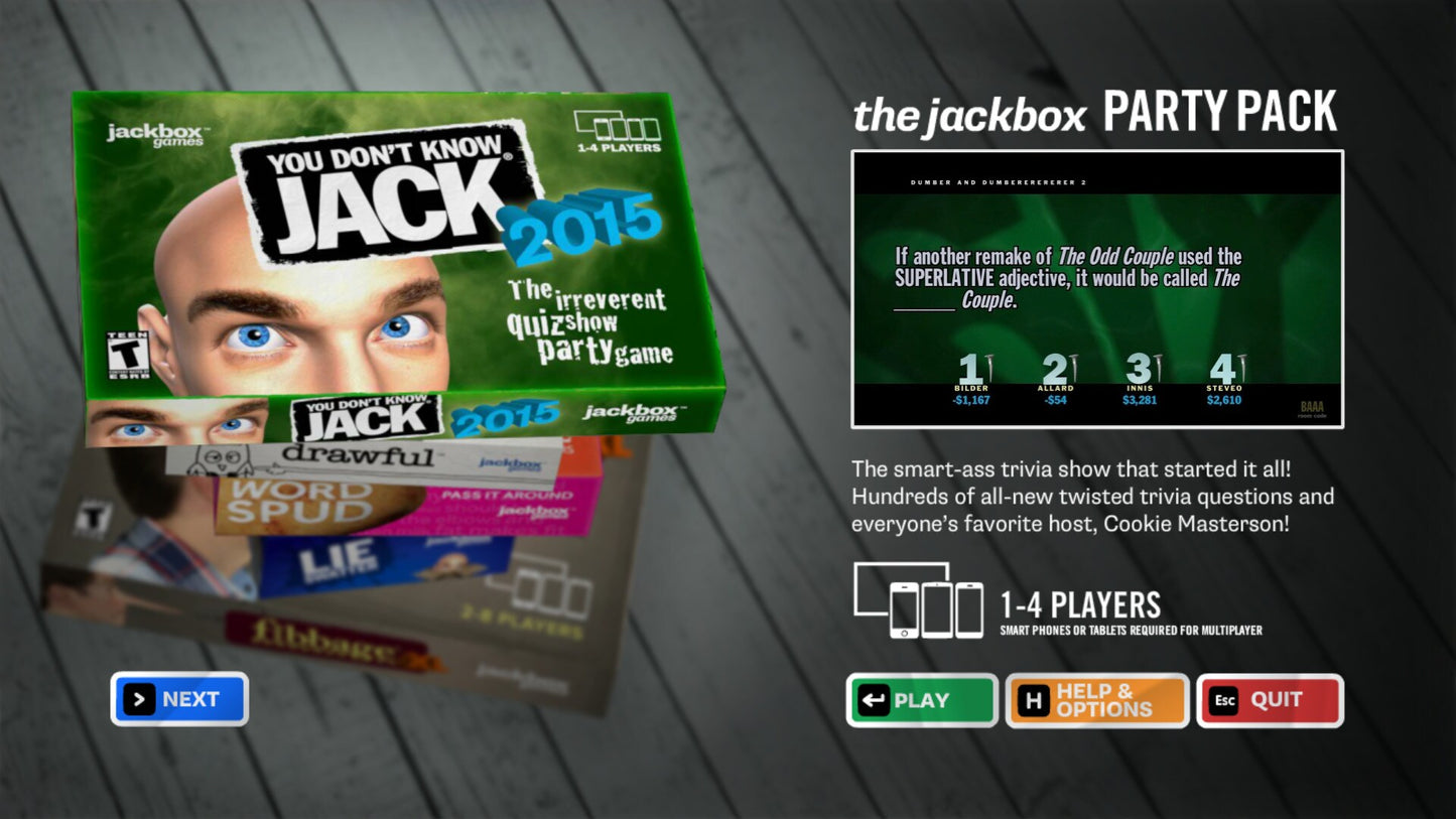 The Jackbox Party Pack (PC) - Steam Key - GLOBAL   - Jackbox Games, Inc. [Email/Instant Delivery]