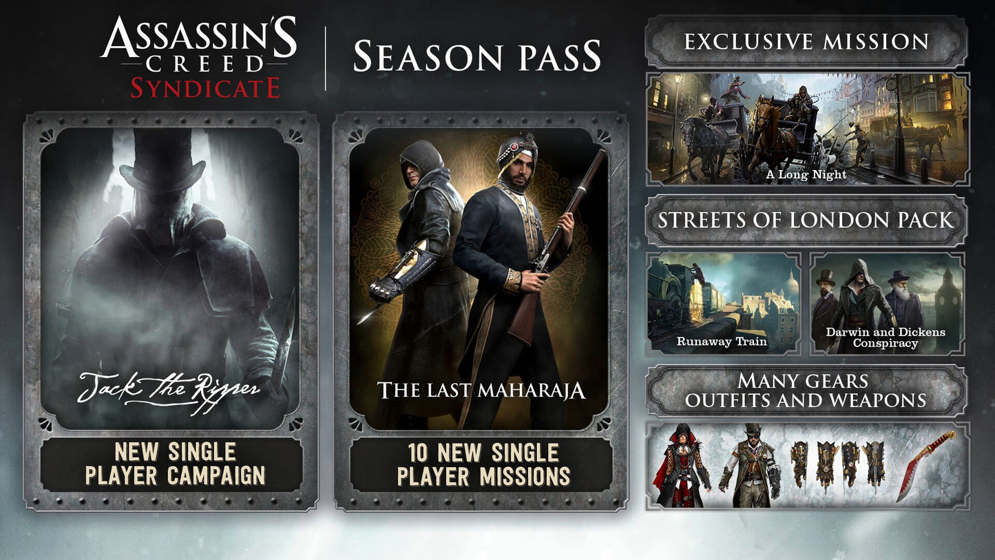 Assassin's Creed Syndicate Season Pass Ubisoft Connect Key GLOBAL  [Email/Instant Delivery]