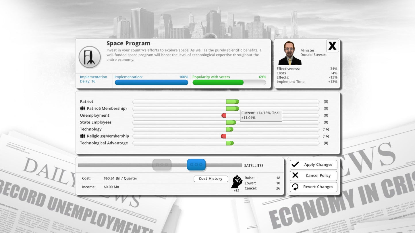 Democracy 3 Collector's Edition Steam Key GLOBAL   - Positech Games [Email/Instant Delivery]