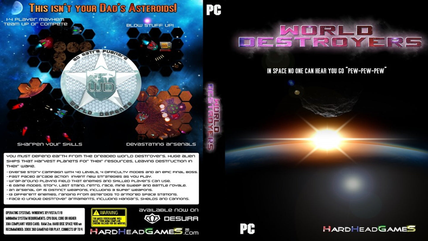 World Destroyers Steam Key GLOBAL   - HardHead Games [Email/Instant Delivery]