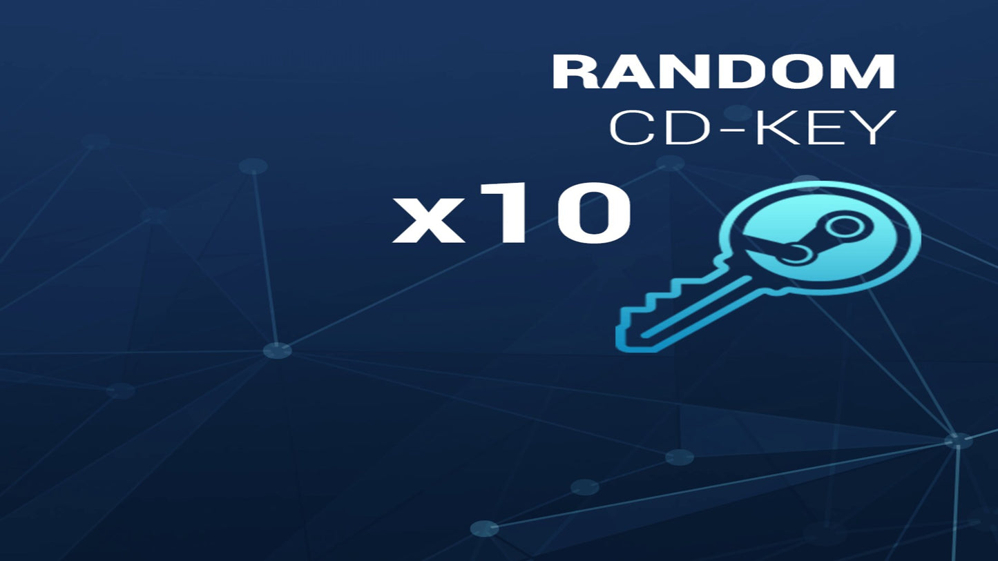 Random 10 Keys Steam Key GLOBAL  [Email/Instant Delivery]
