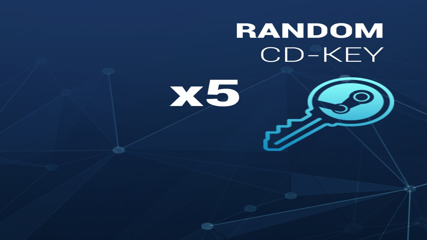 Random 5 Keys Steam Key GLOBAL  [Email/Instant Delivery]