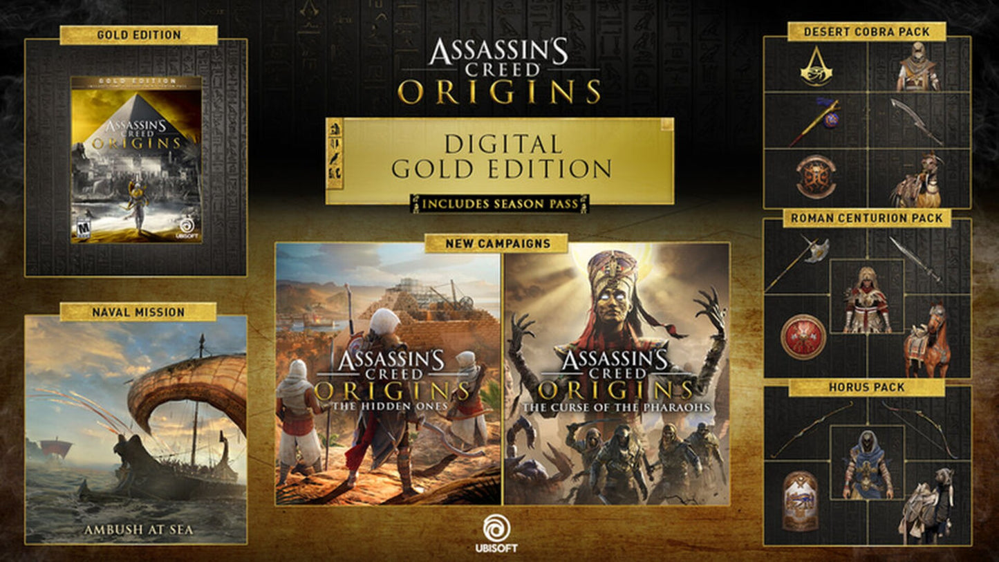 Assassin's Creed Origins | Gold Edition (PC) - Ubisoft Connect Key - UNITED STATES  [Email/Instant Delivery]