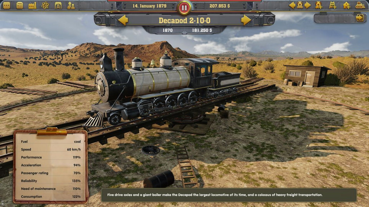 Railway Empire (PC) - Steam Key - NORTH AMERICA   - Kalypso Media Digital [Email/Instant Delivery]