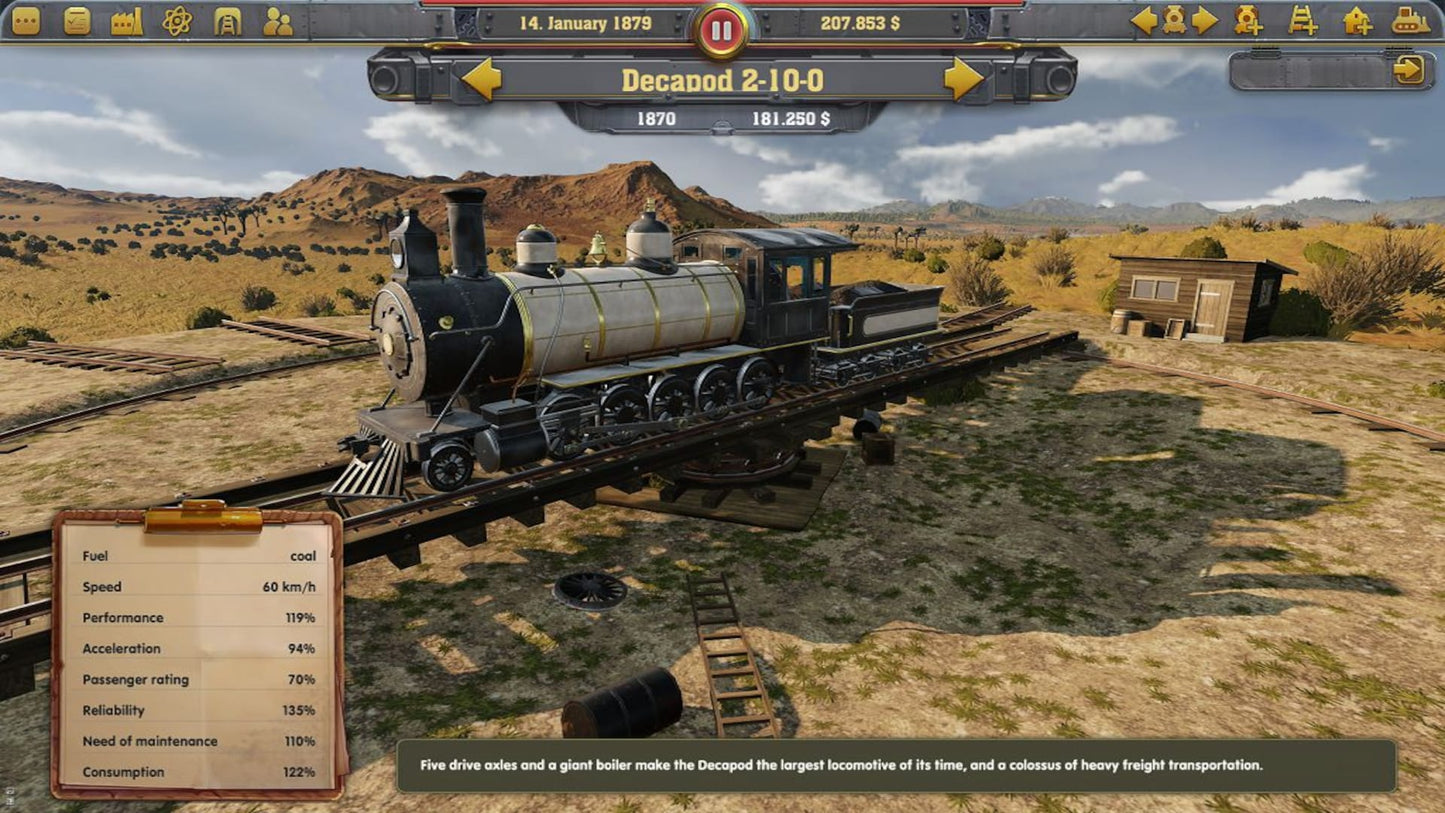 Railway Empire (PC) - Steam Key - GLOBAL   - Kalypso Media Digital [Email/Instant Delivery]