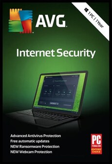 AVG Internet Security (PC) (1 User, 1 Year)  - AVG Key - GLOBAL  [Email/Instant Delivery]