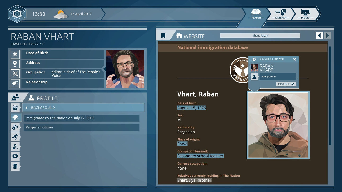 Orwell: Ignorance is Strength (PC) - Steam Key - GLOBAL   - Surprise Attack [Email/Instant Delivery]