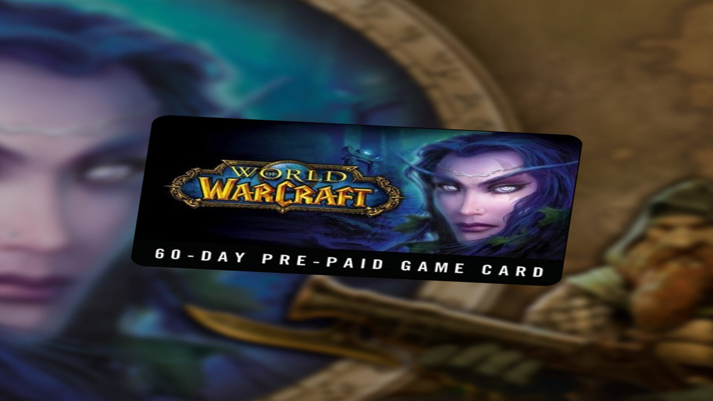 World of Warcraft Time Card Prepaid 60 Days - Battle.net Key - NORTH AMERICA  [Email/Instant Delivery]