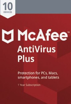 McAfee AntiVirus Plus - 10 Devices, 1 Year ( PC, Android, Mac, iOS ) - McAfee Key - GLOBAL  [Email/Instant Delivery]