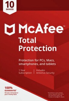 McAfee Total Protection Multidevice 10 Devices 1 Year Key GLOBAL  [Email/Instant Delivery]