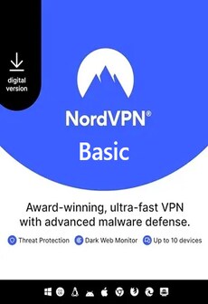 NordVPN Basic VPN Service (PC, Android, Mac, iOS) (10 Devices, 2 Years) - NordVPN Key - GLOBAL  [Email/Instant Delivery]