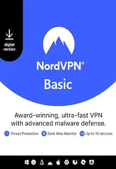 NordVPN Basic VPN Service (PC, Android, Mac, iOS) (10 Devices, 6 Months) - NordVPN Key - GLOBAL  [Email/Instant Delivery]