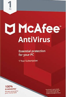 McAfee AntiVirus PC 1 Device 1 Year McAfee Key GLOBAL  [Email/Instant Delivery]