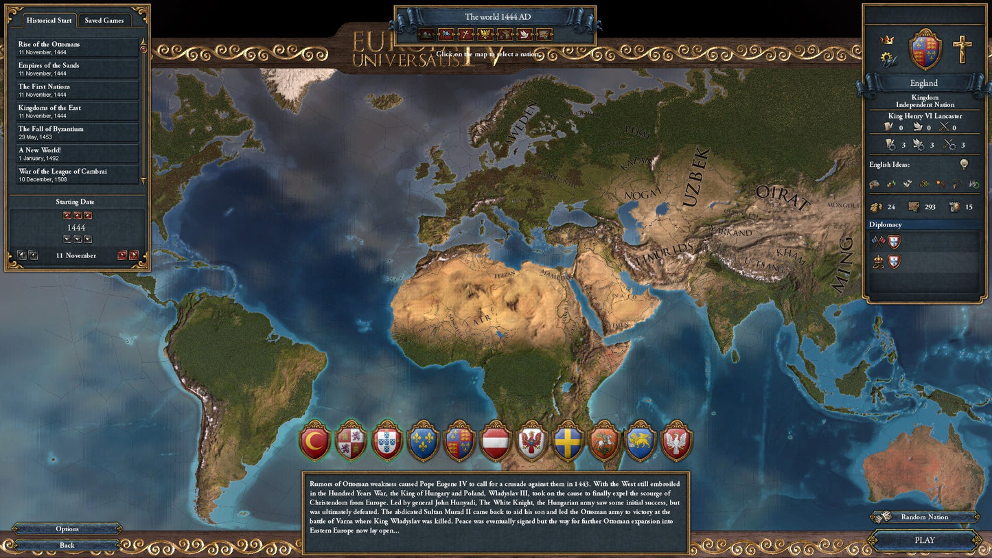 Europa Universalis IV | Starter Edition (PC) - Steam Gift - GLOBAL   - Paradox Interactive [Email/Instant Delivery]