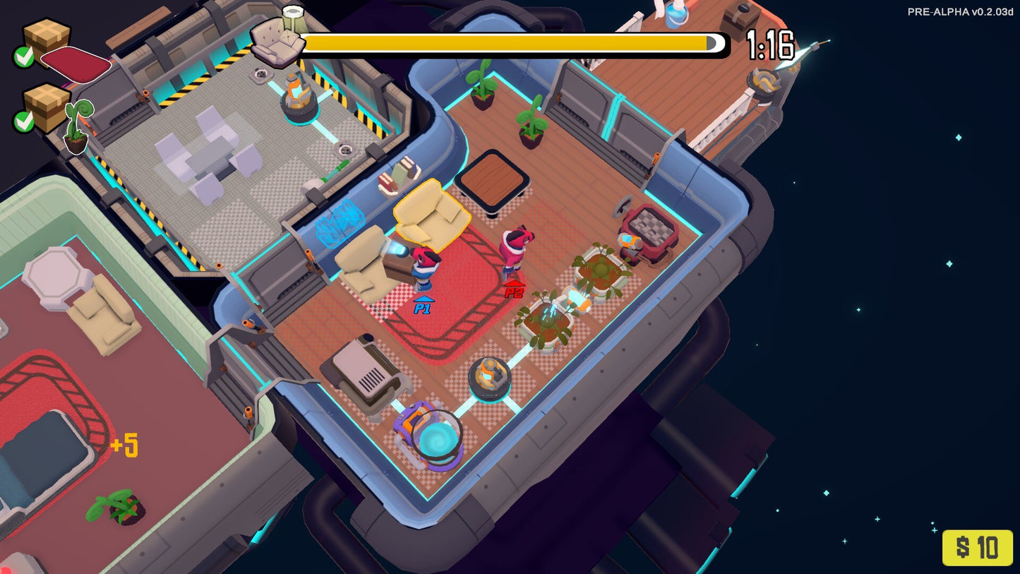 Out of Space: Couch Edition (PC) - Steam Key - GLOBAL   - Behold Studios [Email/Instant Delivery]