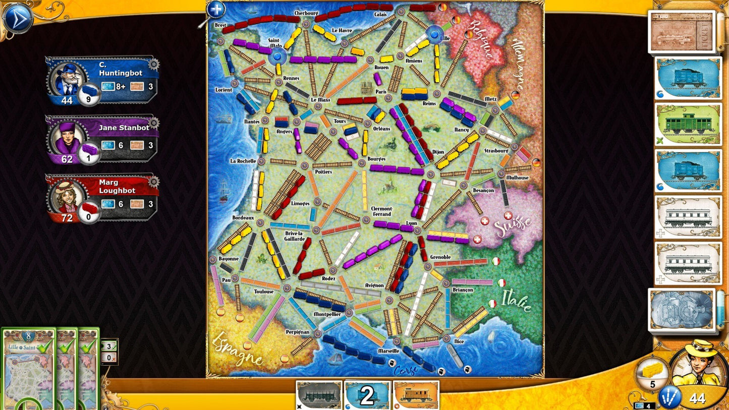 Ticket To Ride - France Steam Key GLOBAL   - Days of Wonder [Email/Instant Delivery]