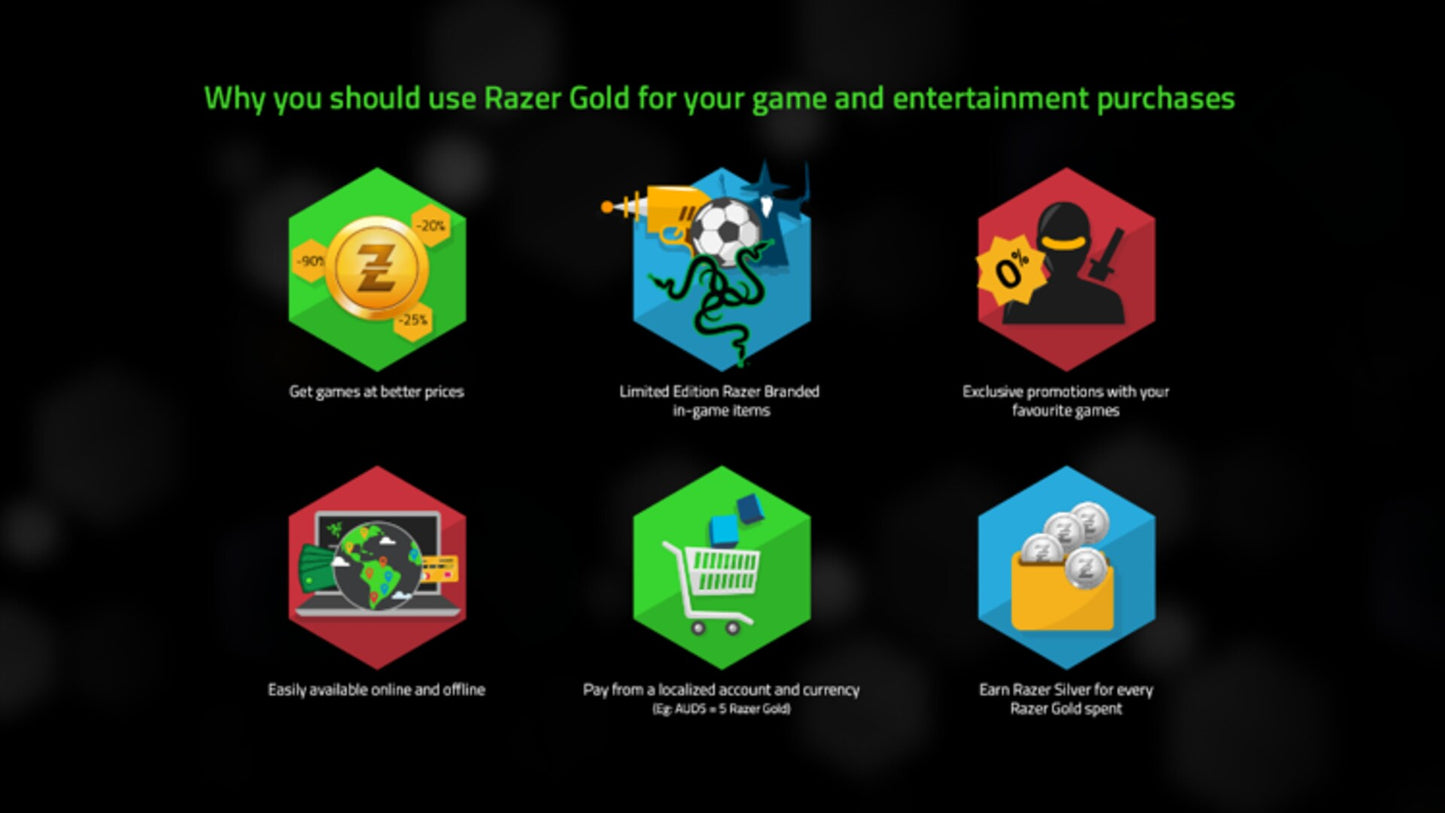 Razer Gold 160 USD - Razer Key - GLOBAL  [Email/Instant Delivery]