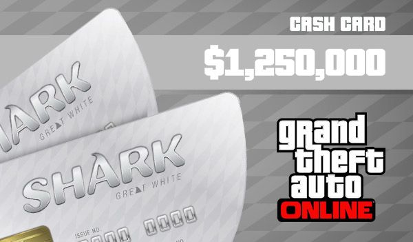 Grand Theft Auto Online: Great White Shark Cash Card 1 250 000 PC Rockstar Key GLOBAL Rockstar Games Launcher -  - Rockstar Games Launcher [Email/Instant Delivery]