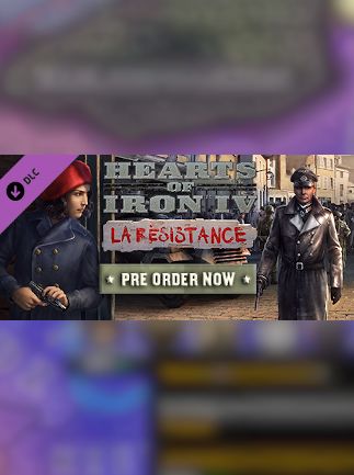 Hearts of Iron IV: La Résistance (PC) - Steam Key - GLOBAL   - Steam [Email/Instant Delivery]