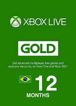 Xbox Live GOLD Subscription Card 12 Months - Key BRAZIL   - Xbox Live [Email/Instant Delivery]