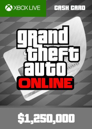 Grand Theft Auto Online: Great White Shark Cash Card 1 250 000 Xbox Live Key GLOBAL   - Xbox Live [Email/Instant Delivery]