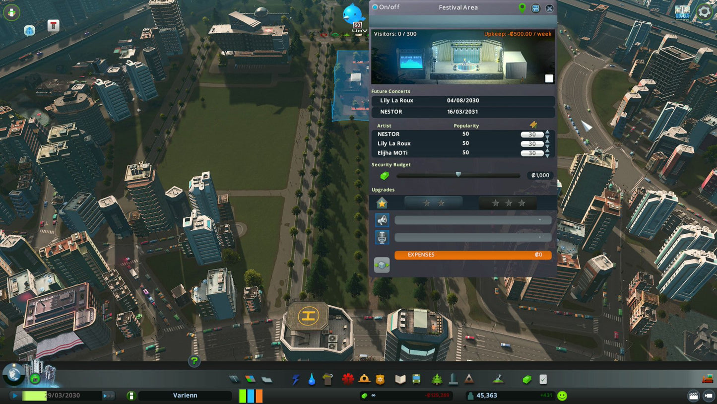 Cities: Skylines - Concerts Key Steam GLOBAL   - Paradox Interactive [Email/Instant Delivery]