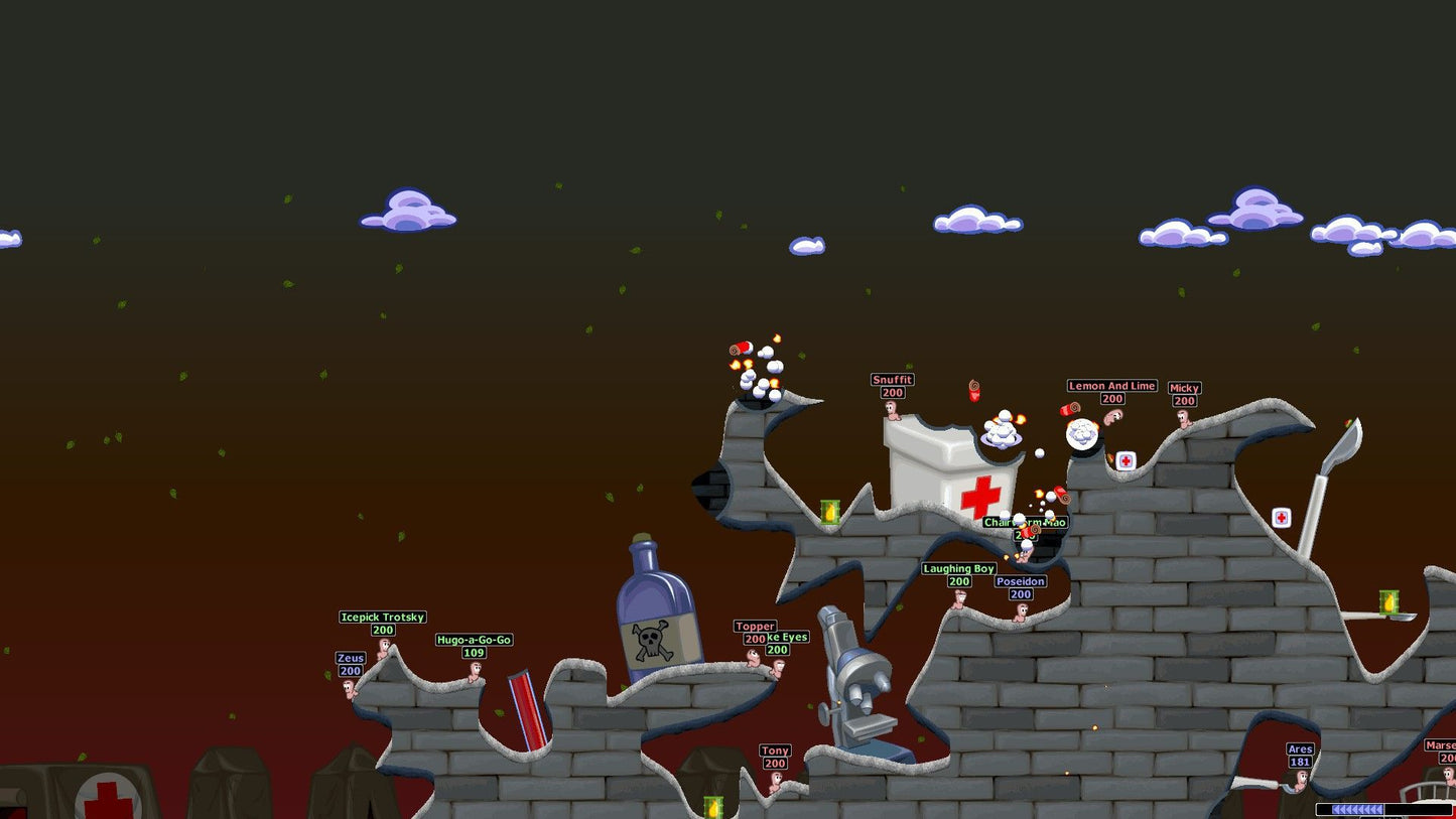 Worms World Party Remastered Steam Key GLOBAL   - Team17 Digital Ltd [Email/Instant Delivery]