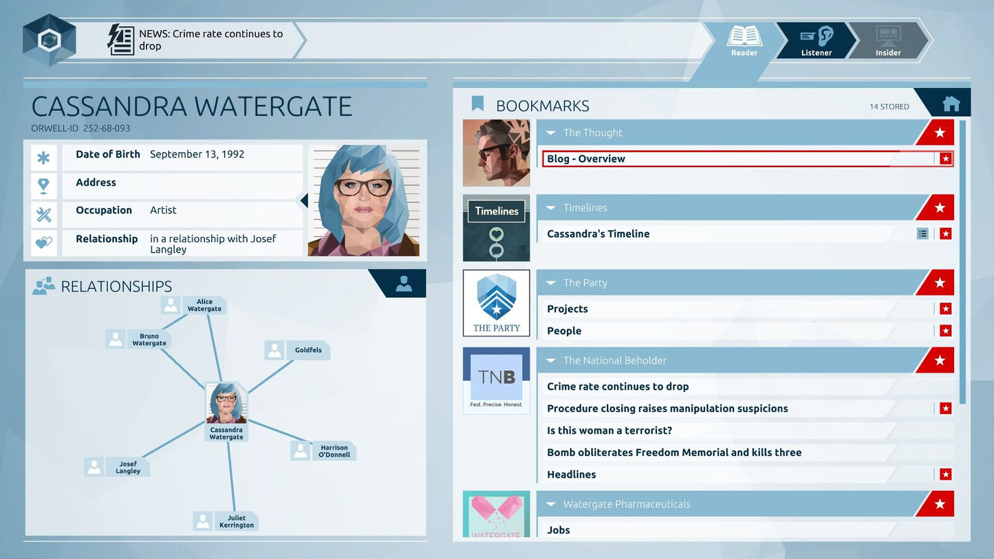 Orwell: Keeping an Eye On You Steam Key GLOBAL   - Surprise Attack [Email/Instant Delivery]