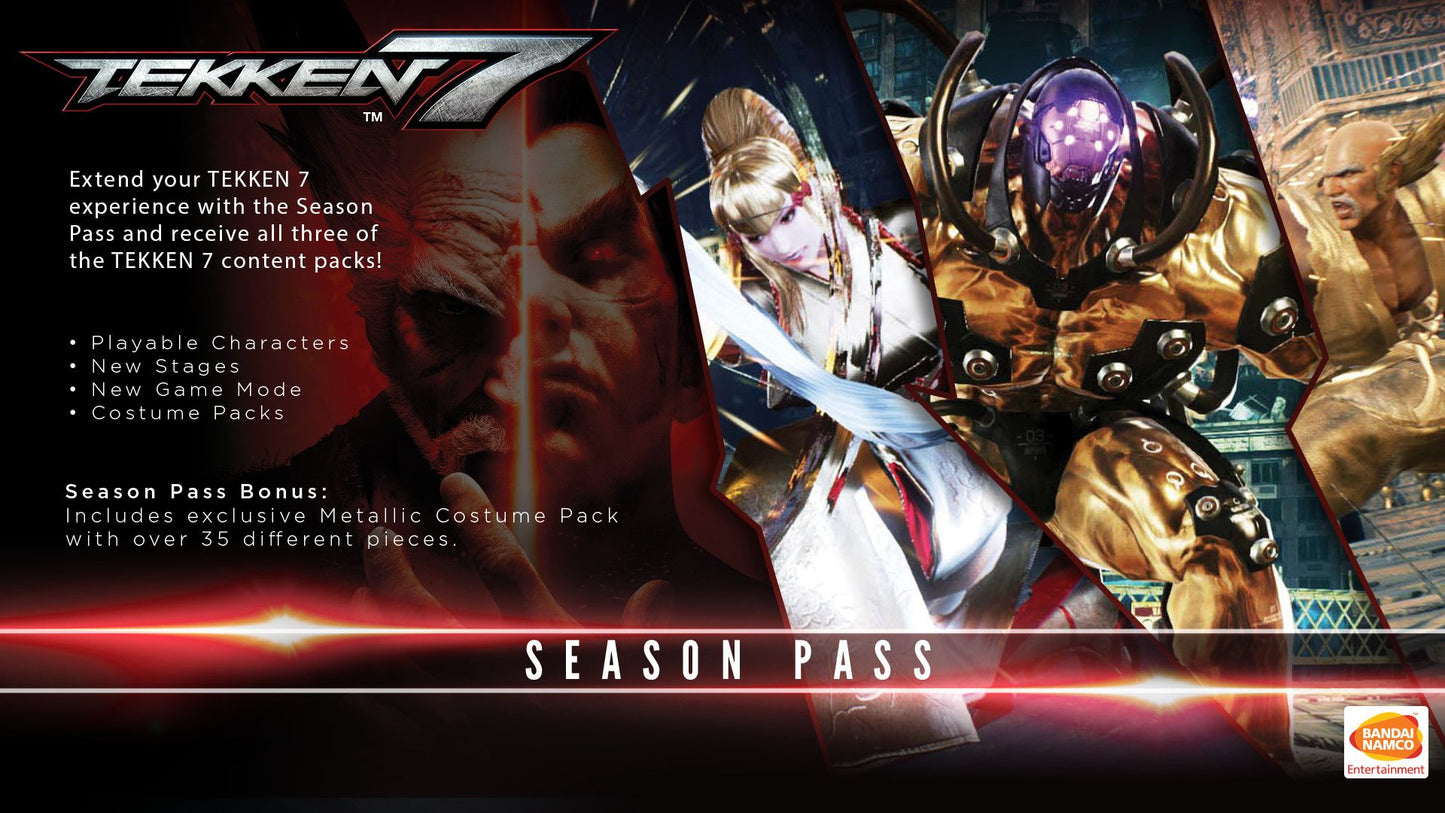 TEKKEN 7 - Season Pass Steam Key GLOBAL   - BANDAI NAMCO Entertainment [Email/Instant Delivery]