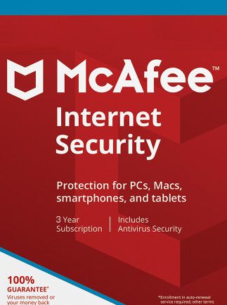 McAfee Internet Security 1 Device 1 Year Key GLOBAL McAfee - PC -  - McAfee - PC [Email/Instant Delivery]