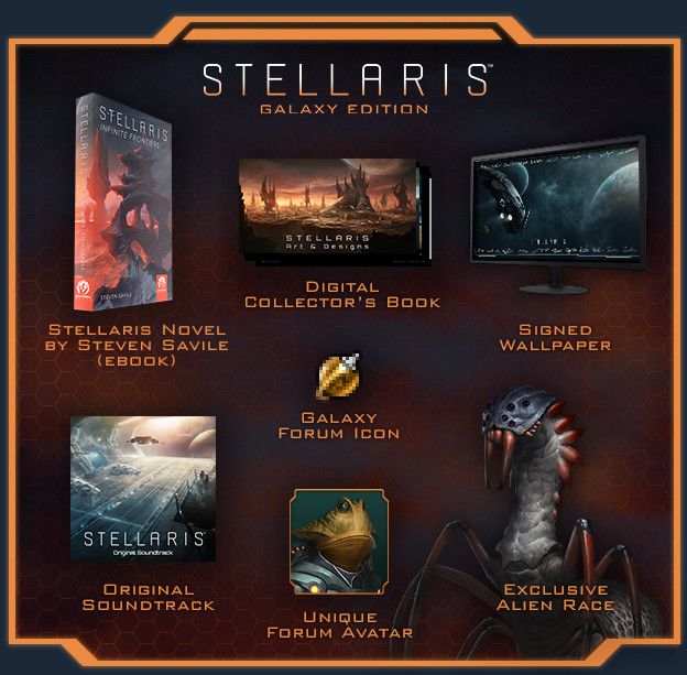 Stellaris: Galaxy Edition Upgrade Pack Key Steam GLOBAL   - Paradox Development Studio [Email/Instant Delivery]