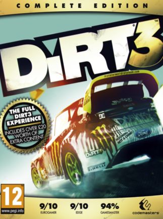 DiRT 3 Complete Edition Steam Key EUROPE   - Steam [Email/Instant Delivery]
