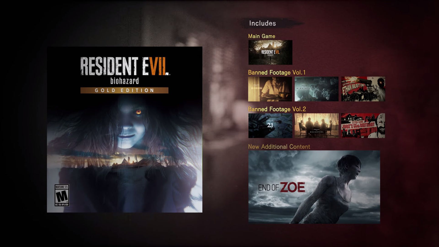 RESIDENT EVIL 7 biohazard / BIOHAZARD 7 resident evil: Gold Edition (PC) - Steam Key - EUROPE   - Steam [Email/Instant Delivery]