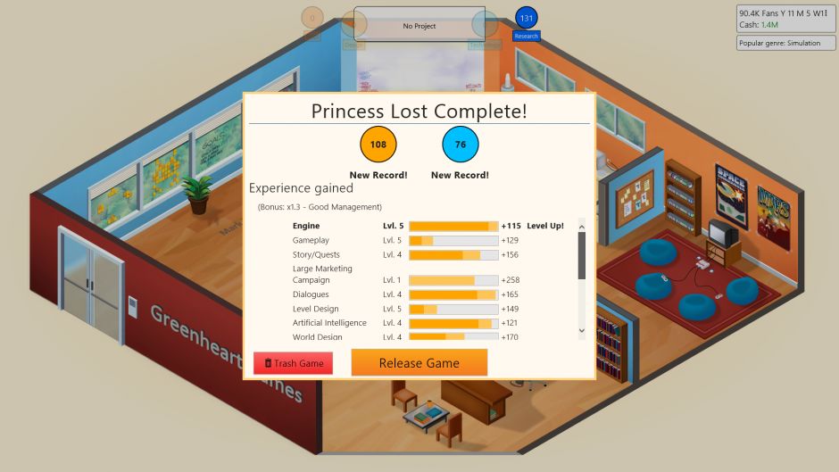 Game Dev Tycoon Steam Key GLOBAL   - Greenheart Games [Email/Instant Delivery]