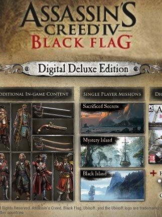 Assassin's Creed IV: Black Flag Digital Deluxe Edition - Ubisoft Connect -GLOBAL UbisoftConnect -  - Black Shell Media [Email/Instant Delivery]