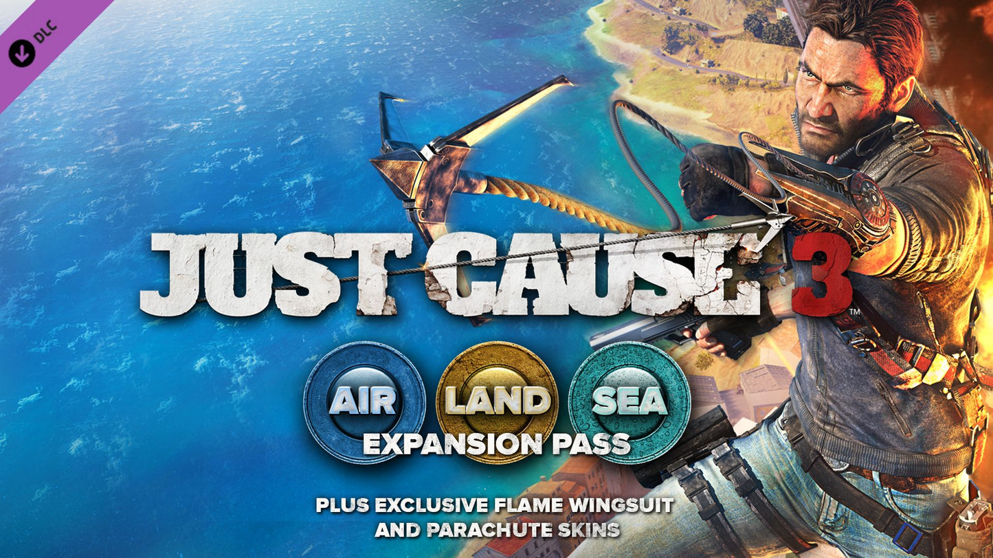 Just Cause 3 : Air, Land & Sea Expansion Pass Steam Key GLOBAL   - SQUARE ENIX [Email/Instant Delivery]