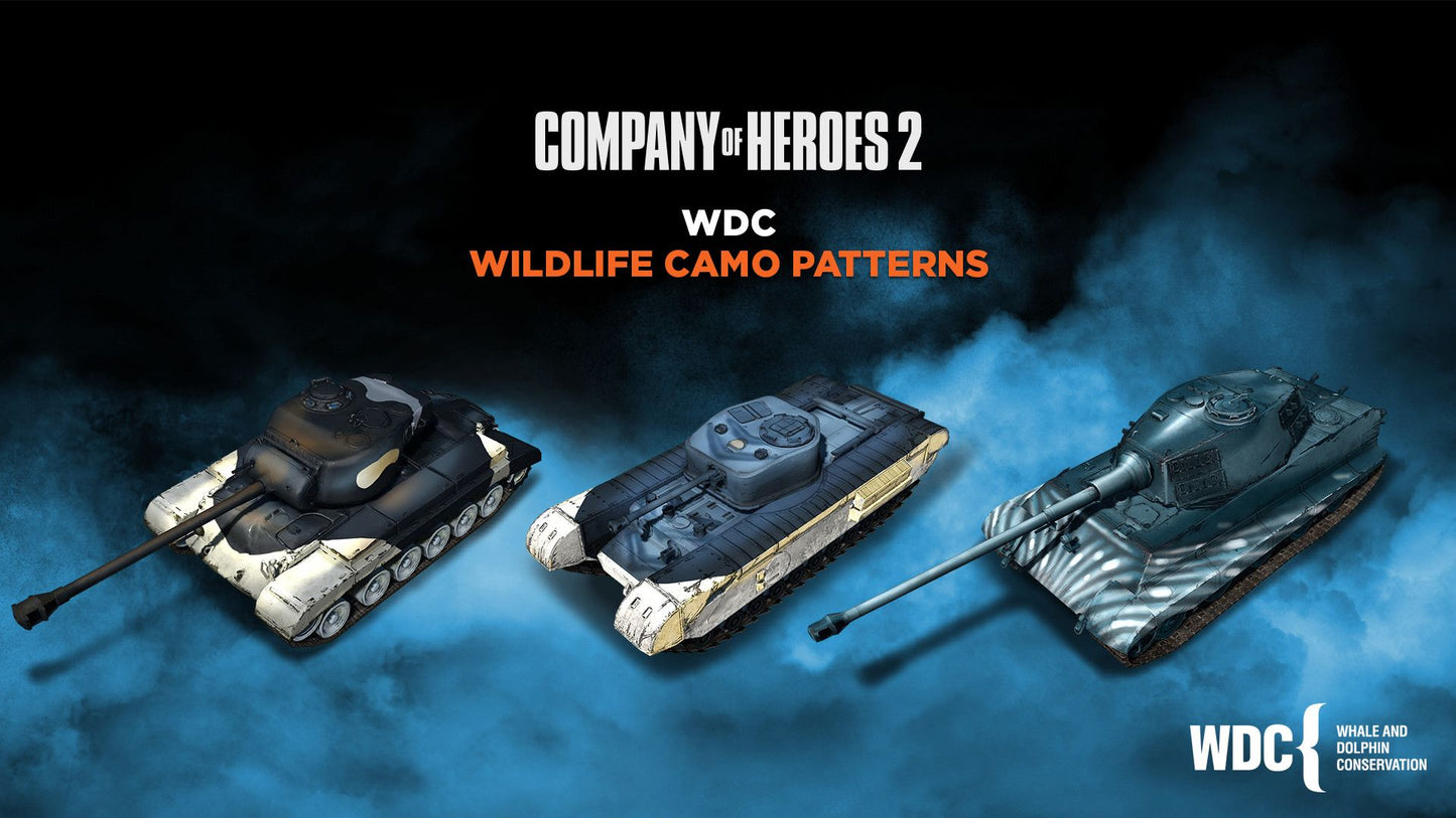 Company of Heroes 2 - Whale and Dolphin Conservation Charity Pattern Pack Steam Key GLOBAL   - Steam [Email/Instant Delivery]