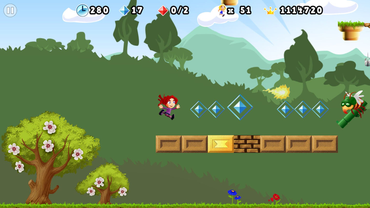 Giana Sisters 2D Steam Key GLOBAL   - Black Forest Games [Email/Instant Delivery]