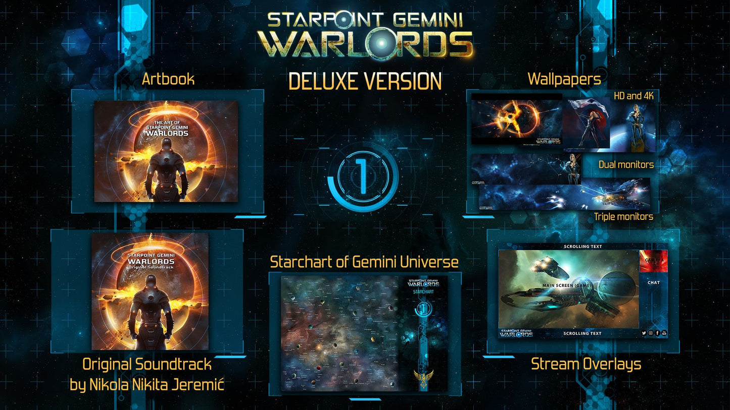 Starpoint Gemini Warlords - Upgrade to Digital Deluxe Steam Key GLOBAL   - Steam [Email/Instant Delivery]